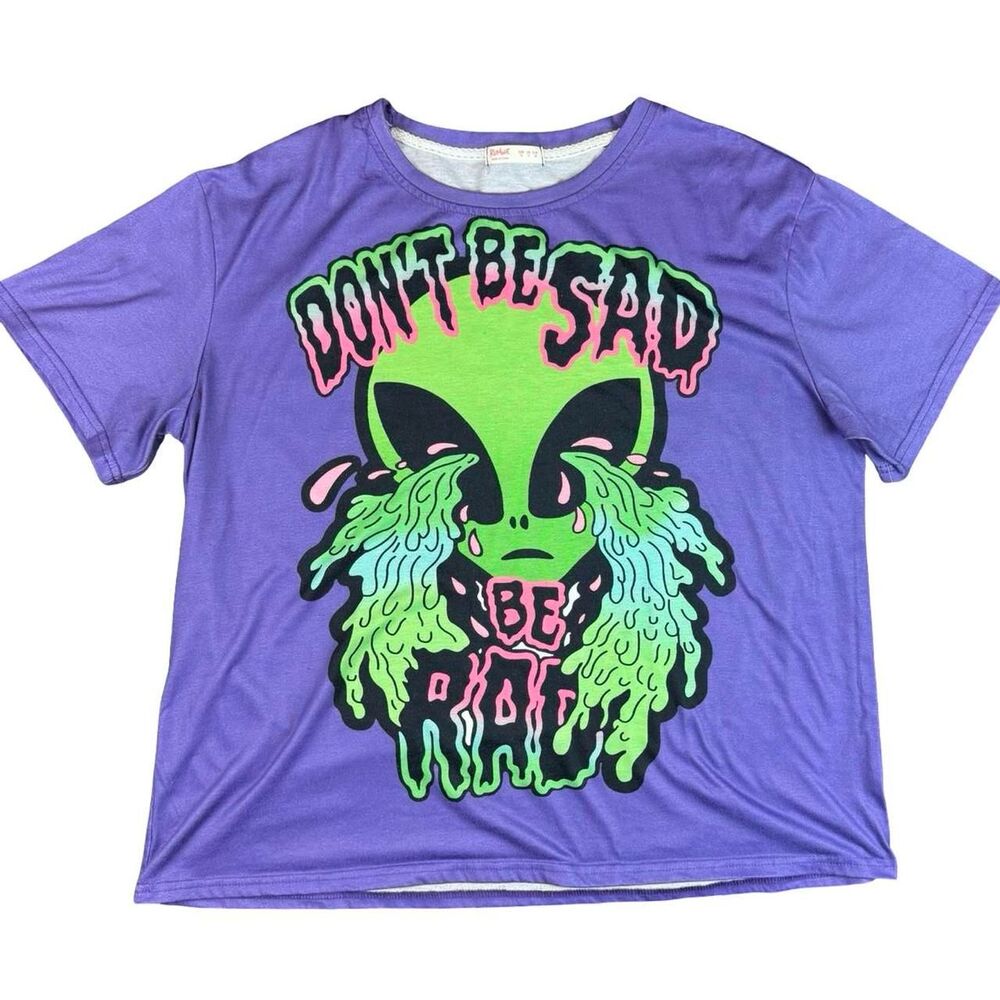 Romwe Women's Purple Graphic T-shirt